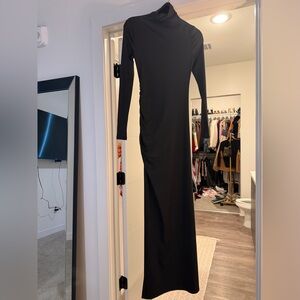 Commense Black Long Sleeve Dress
